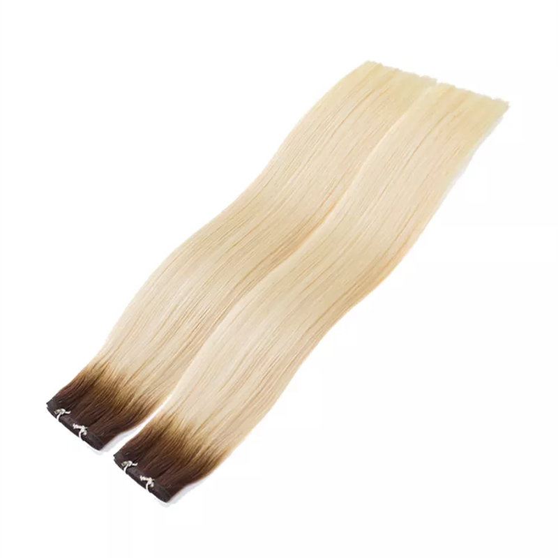 Grade 12A Cuticle Intact Flat Weft Popular Flat Weft Remy Hair Extensions